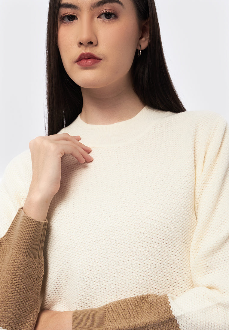 Colorblock Long Sleeve Sweater