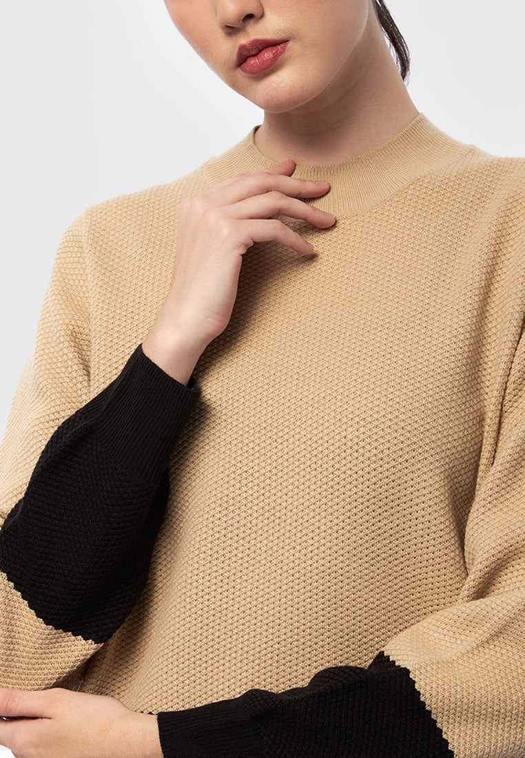 Colorblock Long Sleeve Sweater