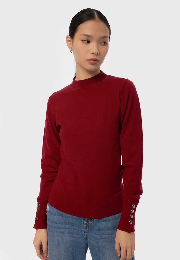Round Neck Long Sleeve Sweater