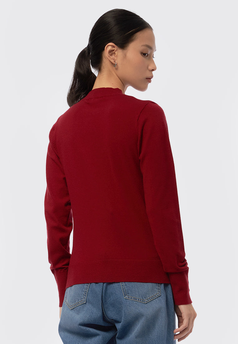 Round Neck Long Sleeve Sweater