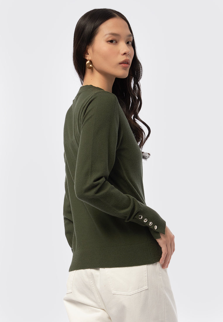 Round Neck Long Sleeve Sweater