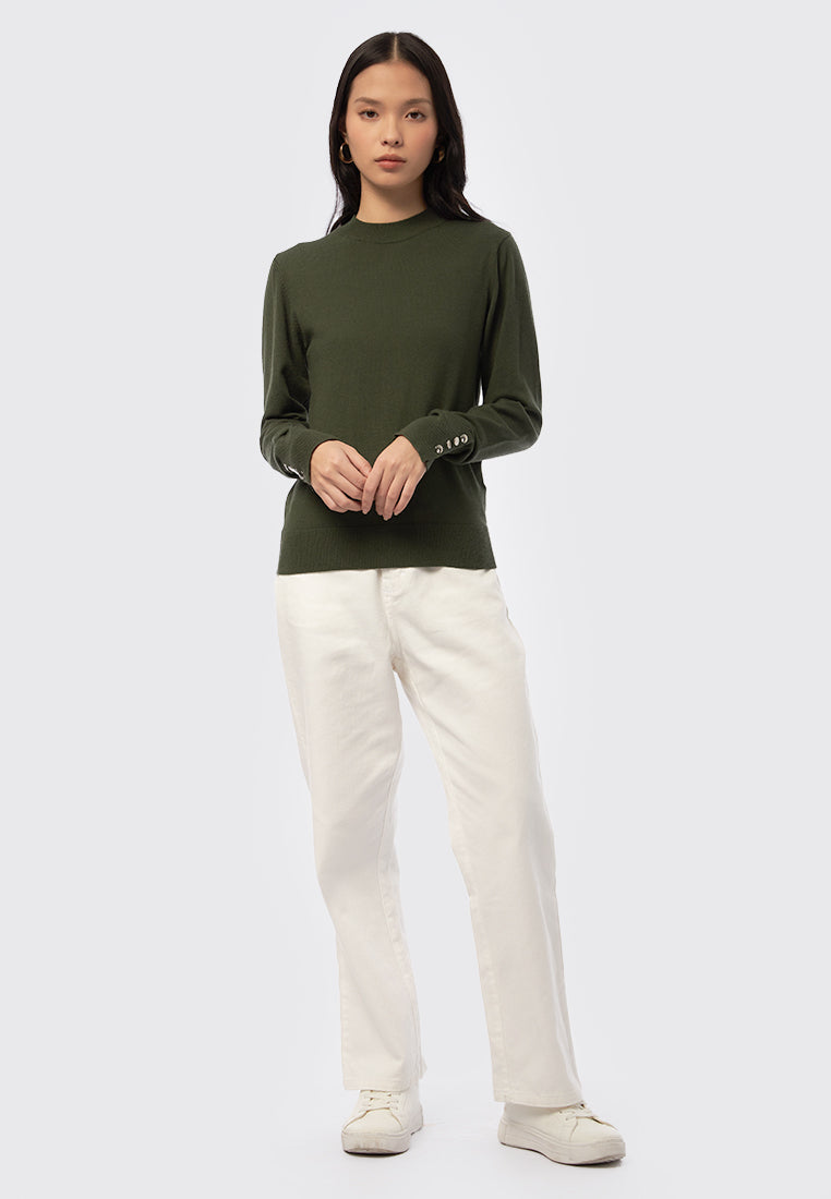 Round Neck Long Sleeve Sweater