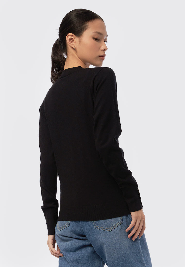 Round Neck Long Sleeve Sweater