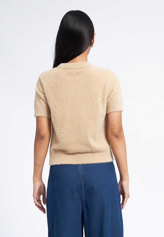 Moo-Hair Short Sleeve Sweater