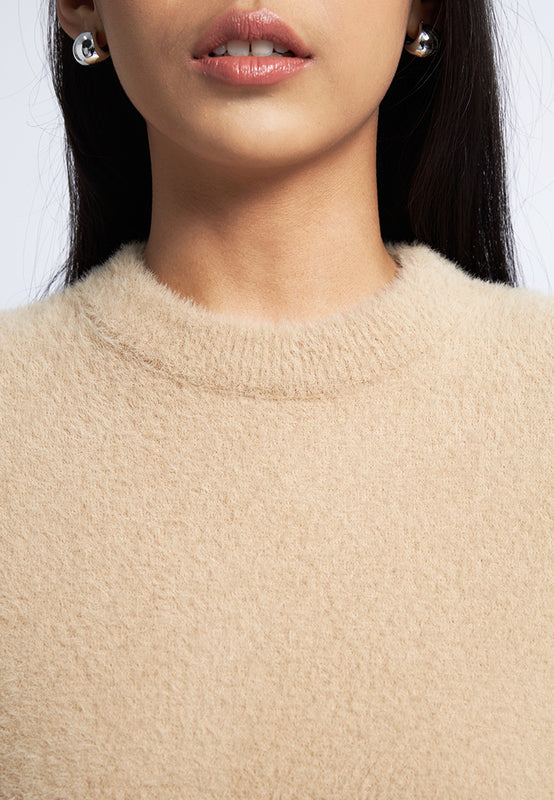 Moo-Hair Short Sleeve Sweater