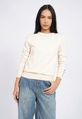Button Details Long Sleeve Sweater