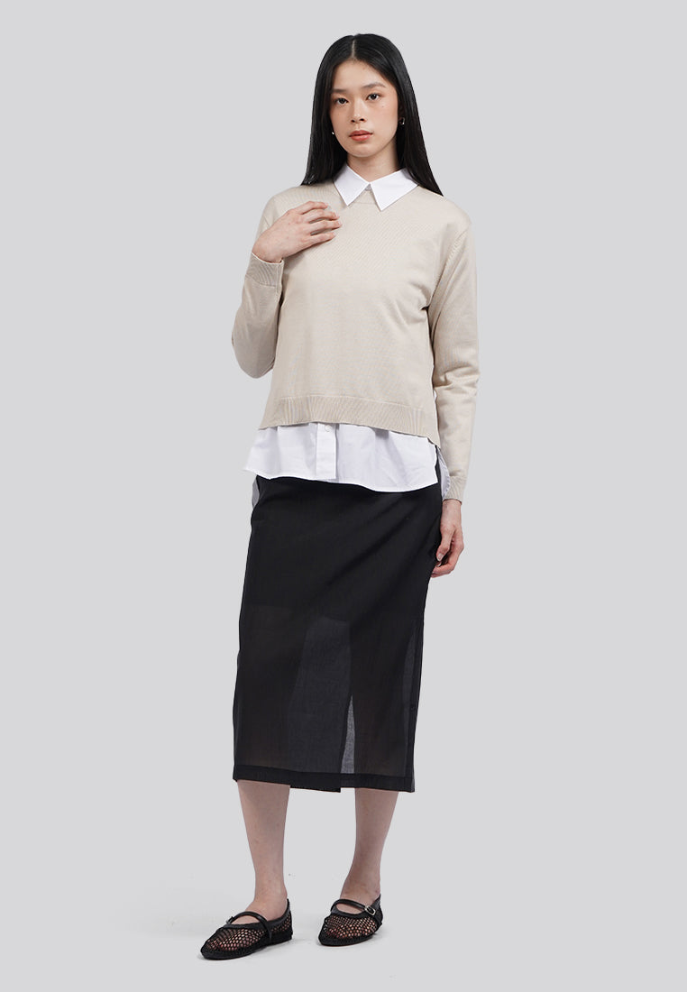 Crew Neck Long Sleeve Sweater