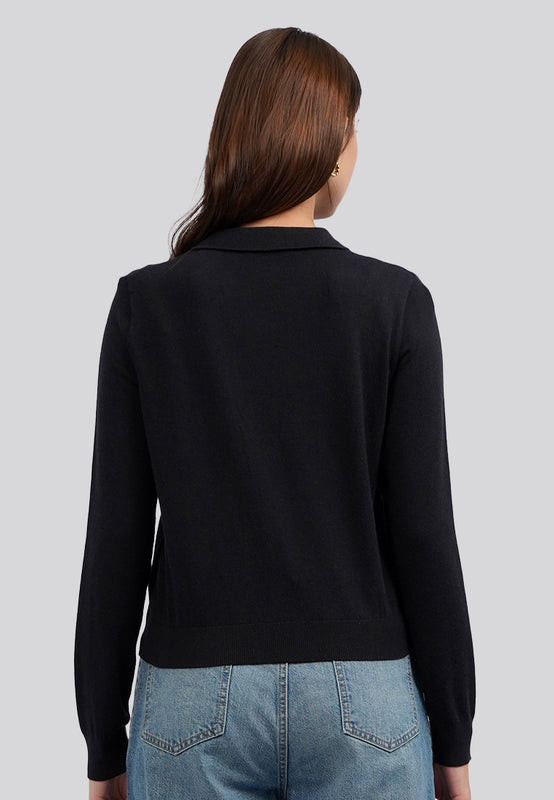 Long Sleeve Polo Sweater