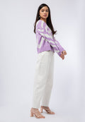 Long Sleeve Printed Sweater