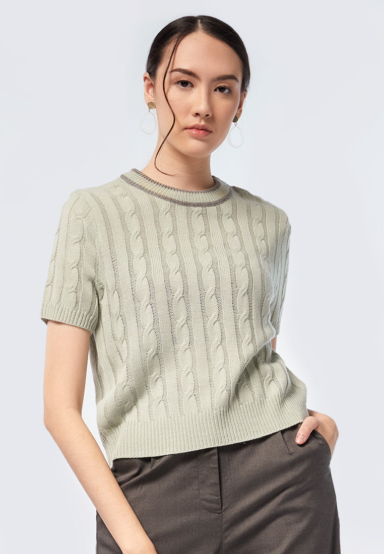 Short Sleeve Knit Top