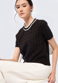 Short Sleeve Knit Top