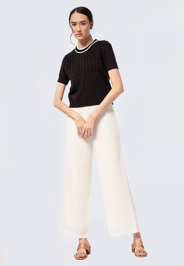 Short Sleeve Knit Top