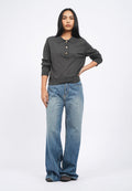 Long Sleeve Polo Sweater