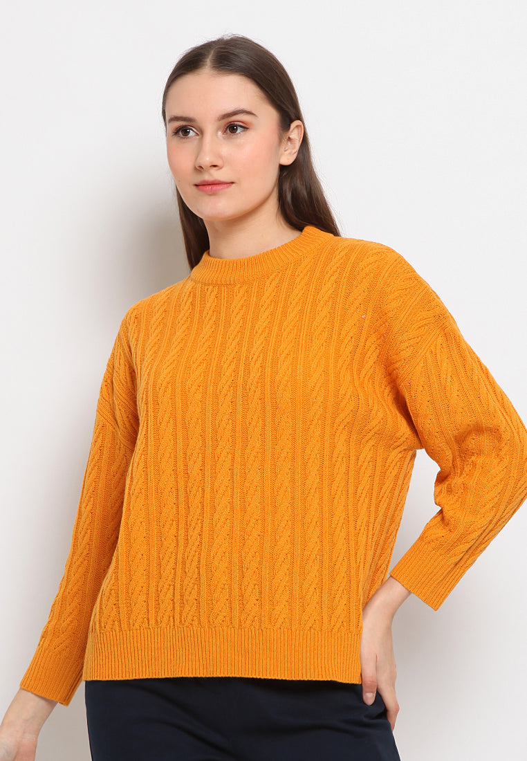 Cable knit sweater