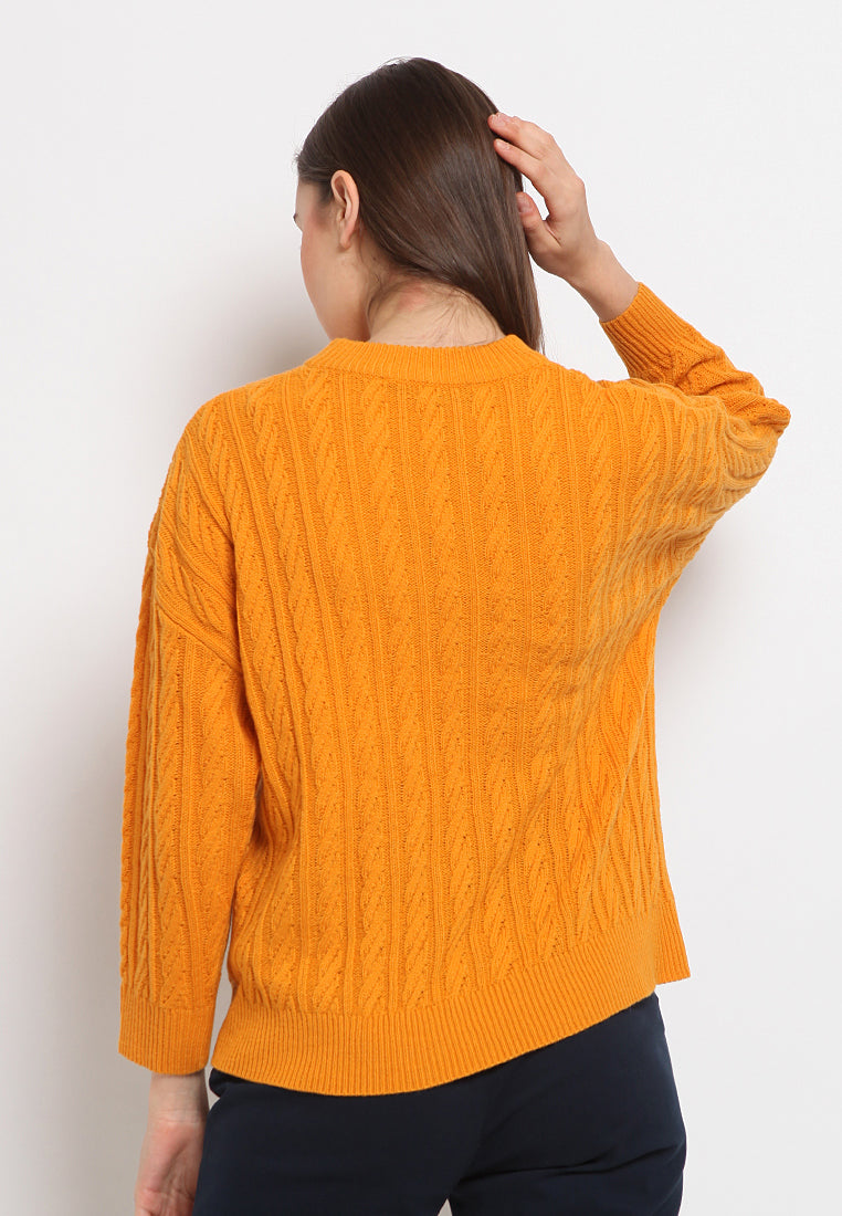 Cable knit sweater