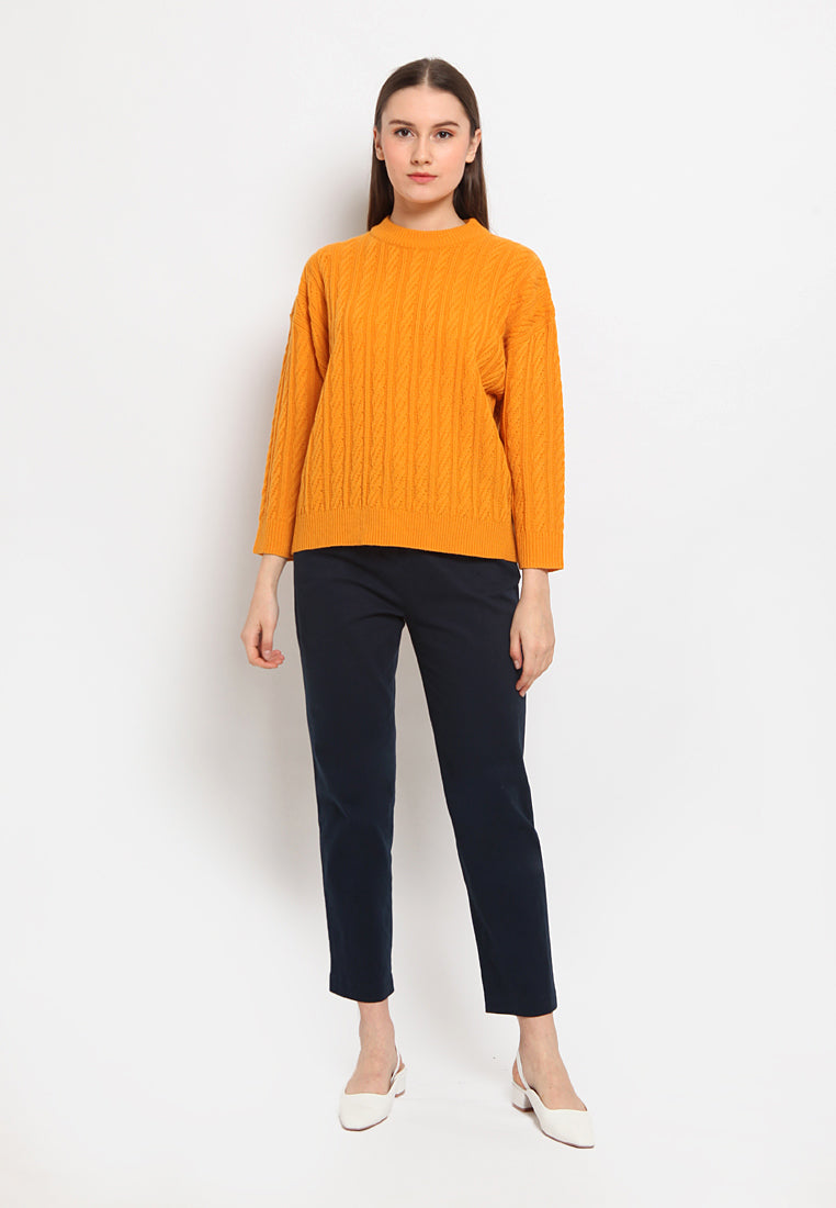 Cable knit sweater