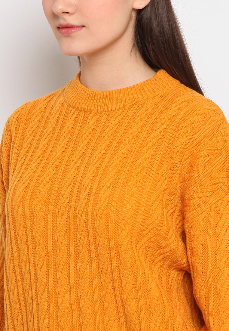 Cable knit sweater