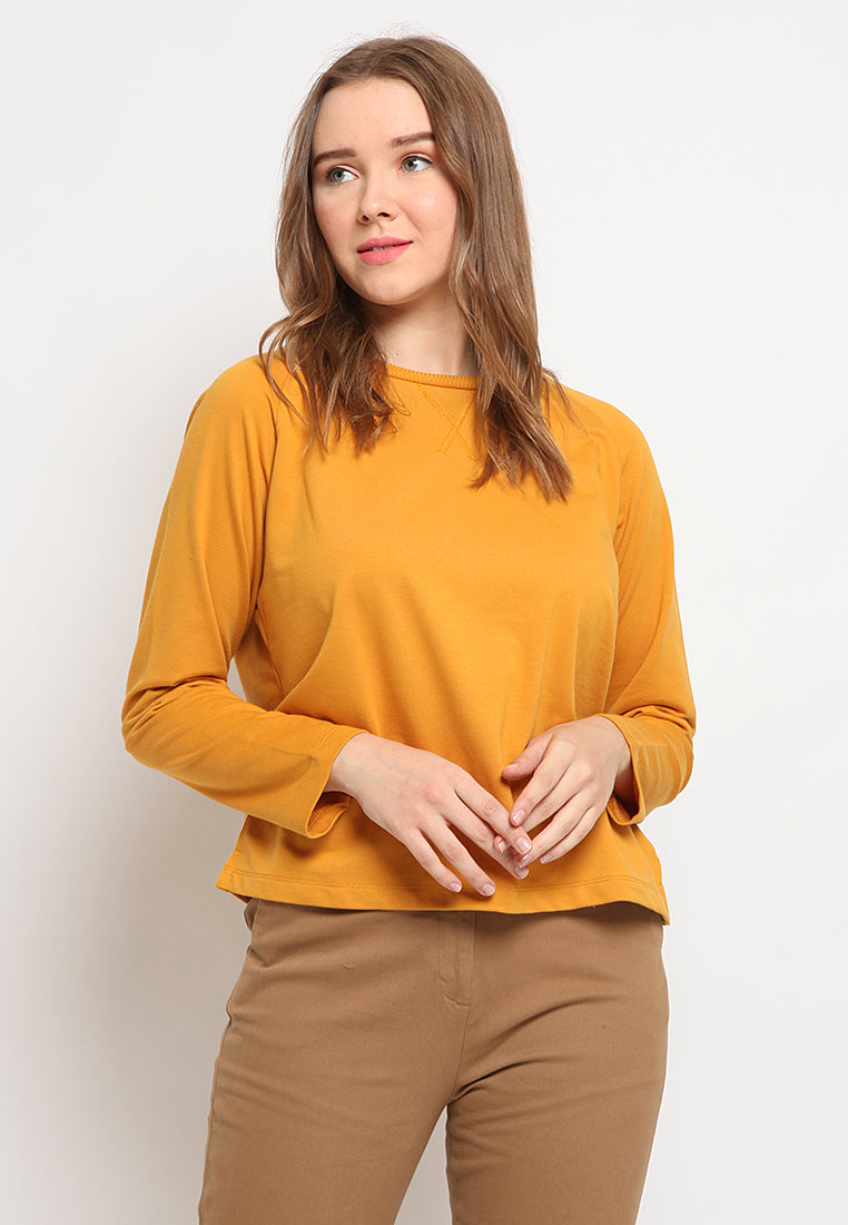 Plain Long Sleeve Sweatshirt