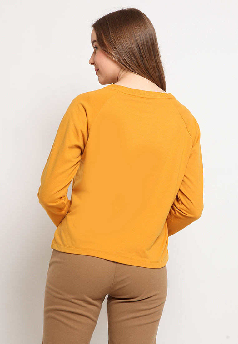 Plain Long Sleeve Sweatshirt