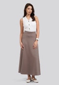 Flared Maxi Skirt