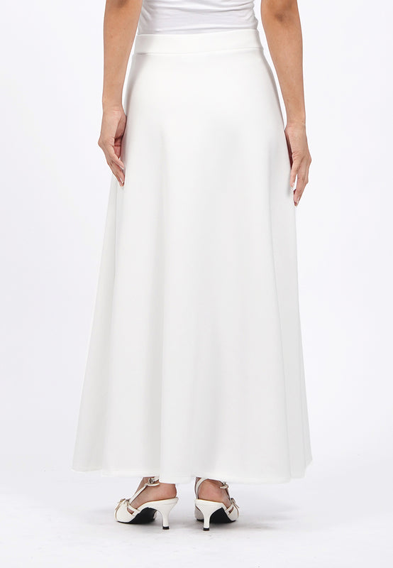 Regular Fit Flared Maxi Skirt