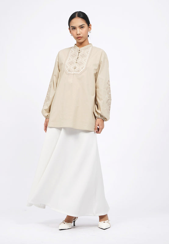 Regular Fit Flared Maxi Skirt