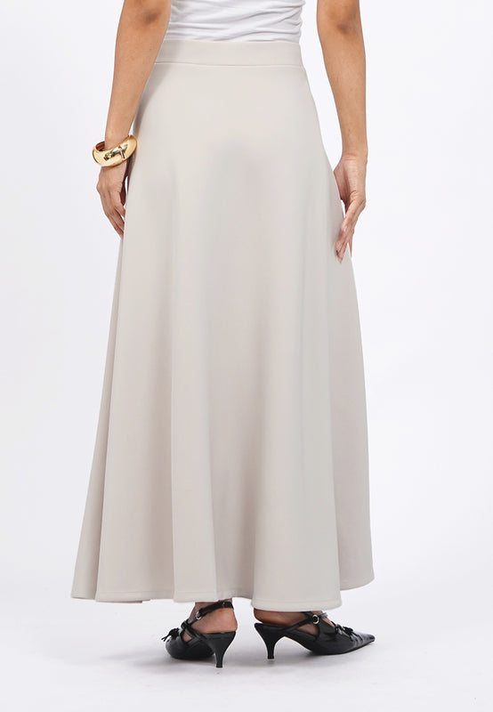 Regular Fit Flared Maxi Skirt