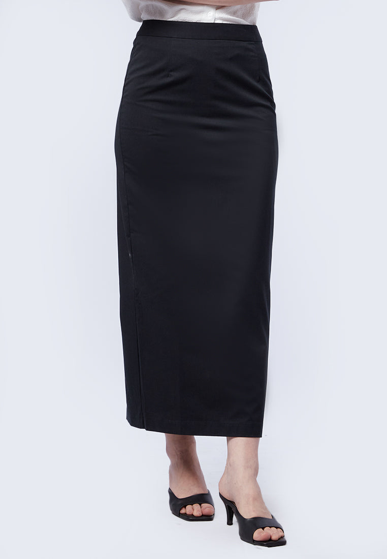 Basic Maxi Skirt Black
