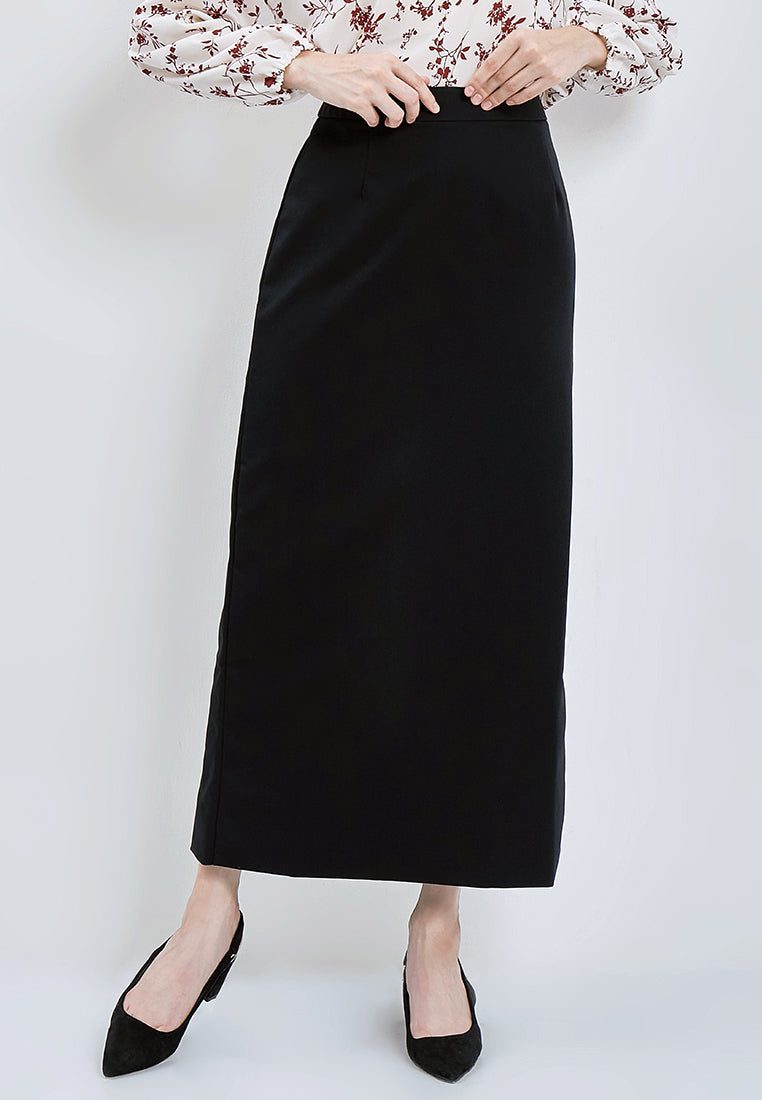 Slim Fit Basic Long Skirt
