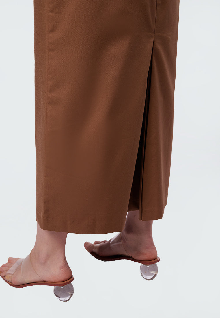 Basic Maxi Skirt Khaki