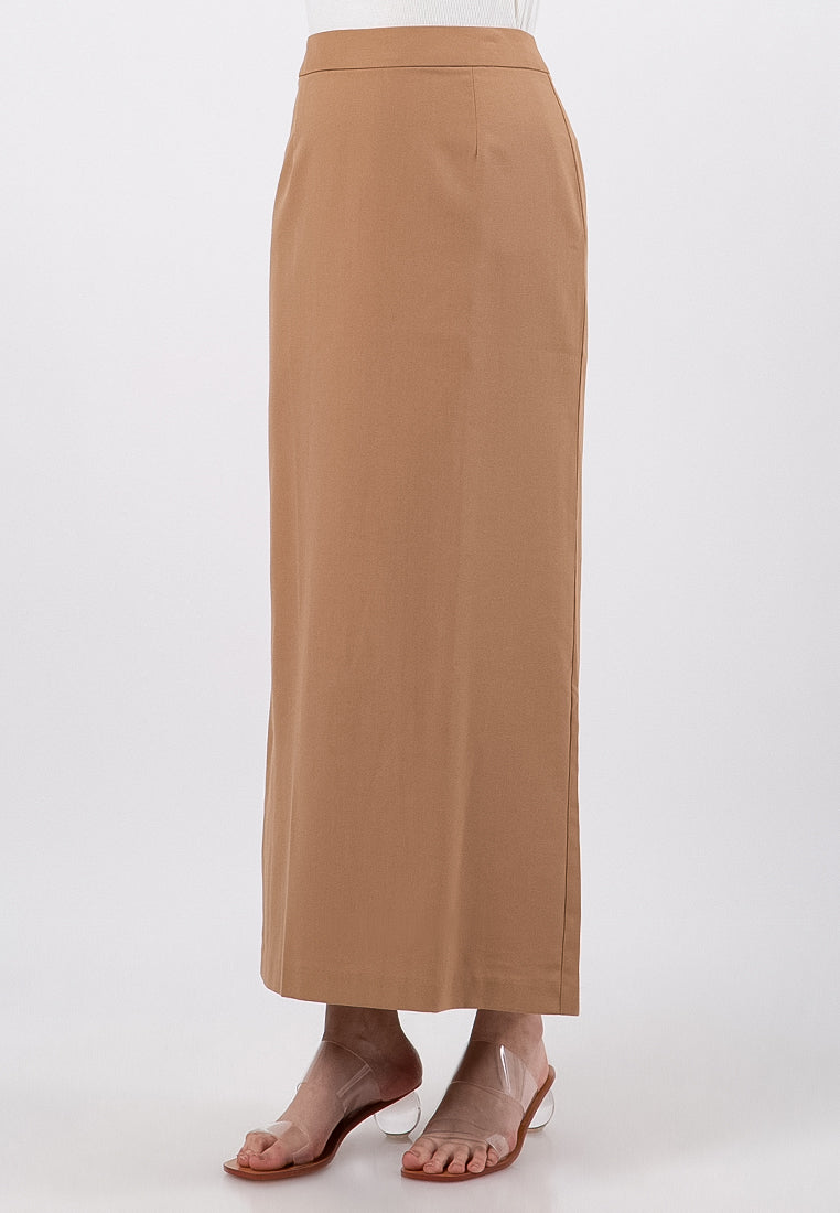 Khaki Long Skirt