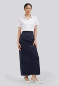 Basic Maxi Skirt Navy