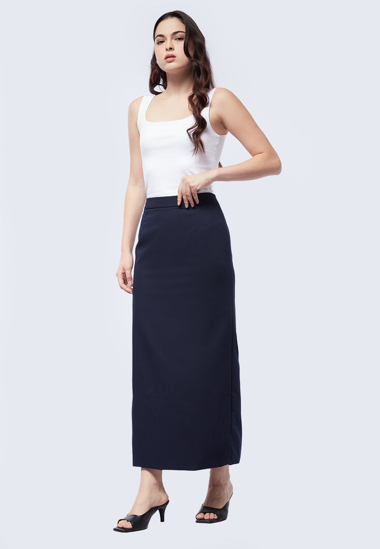 Basic Stretch Maxi Skirt