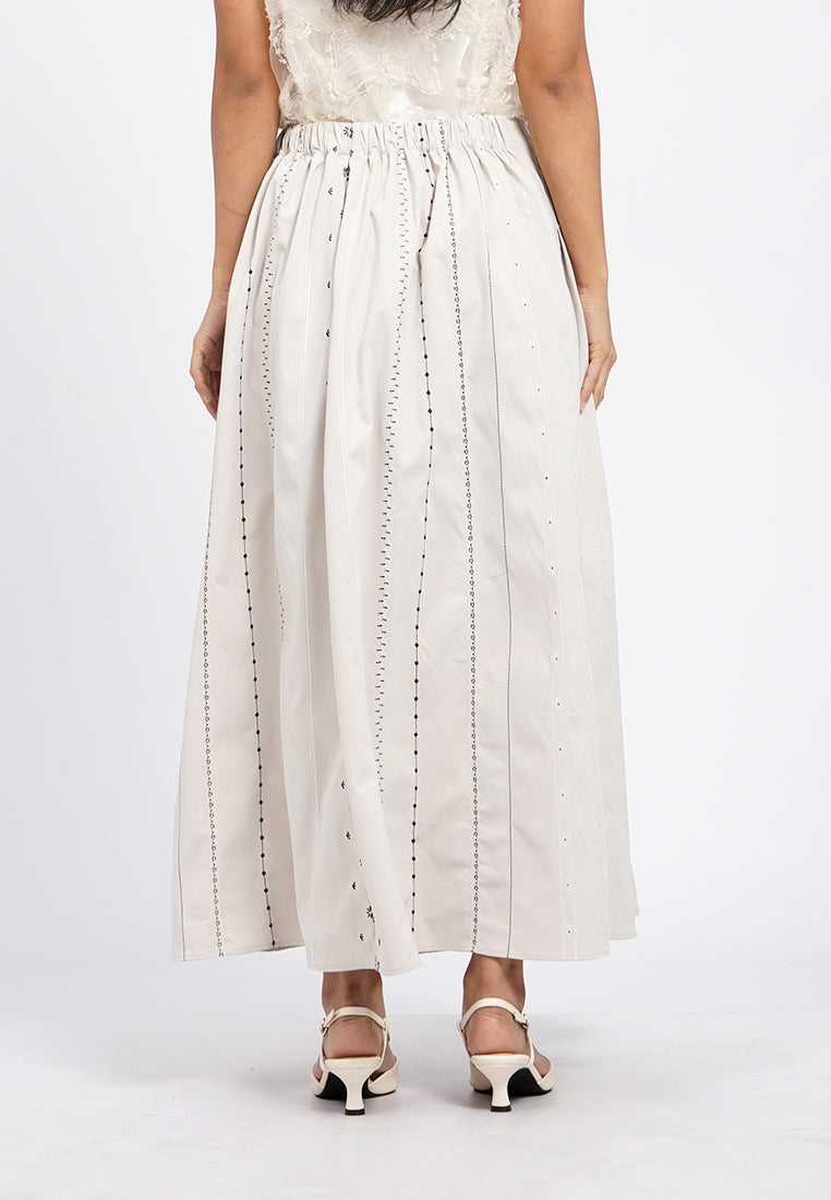 Regular Fit Printed Midi Skirt