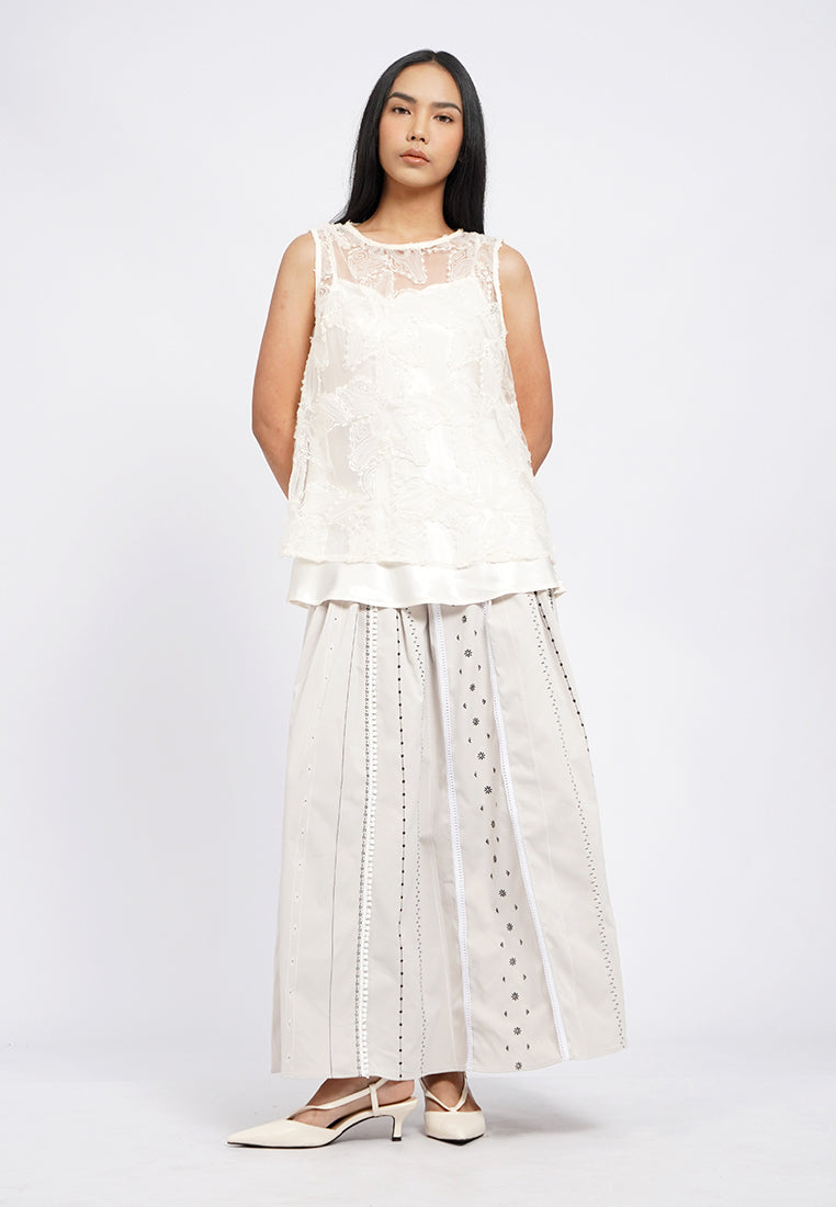 Regular Fit Printed Midi Skirt