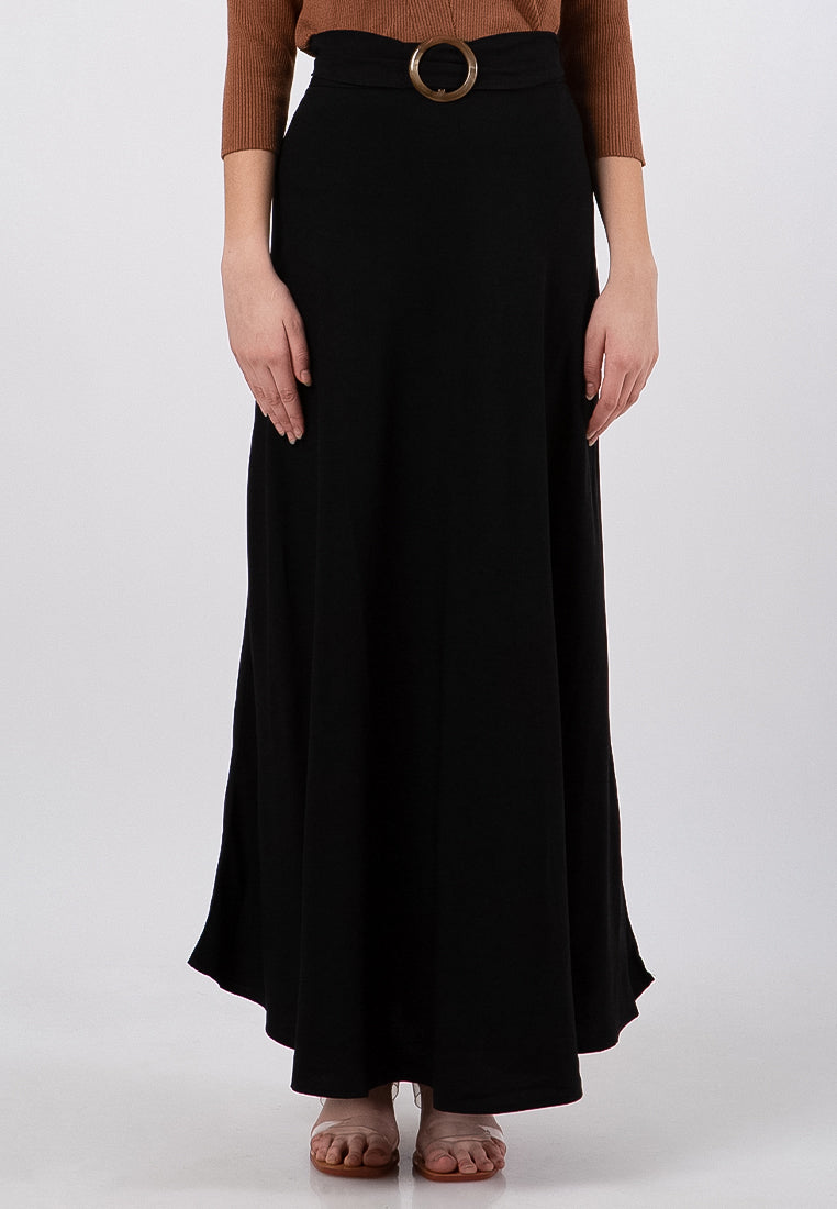 Belted Maxi Skirt