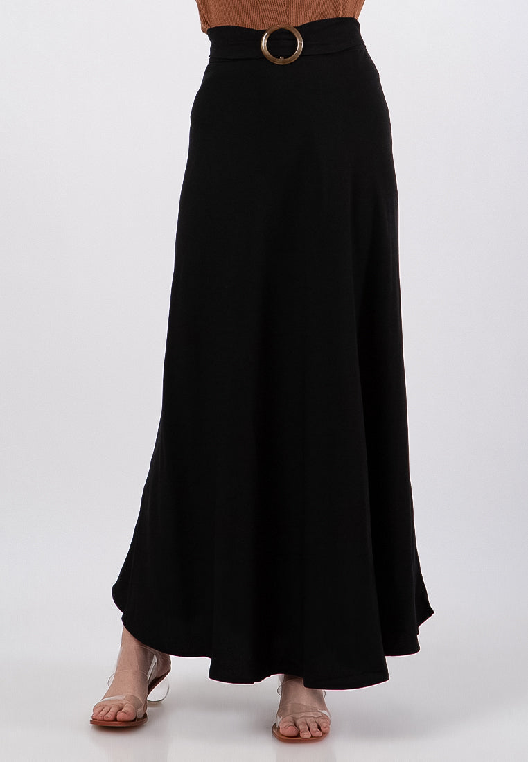 Belted Maxi Skirt