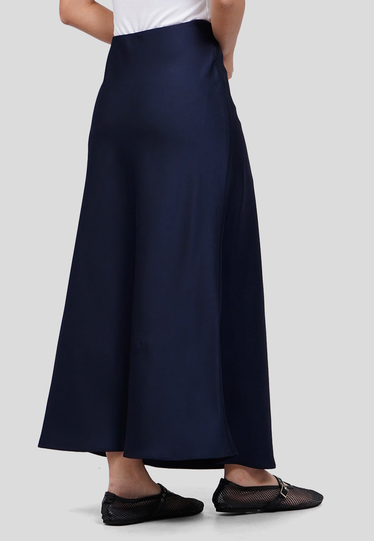 Flowy Satin Maxi Skirt