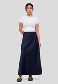 Flowy Satin Maxi Skirt