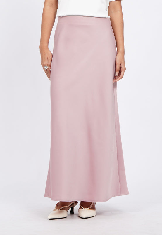 Satin Flowy Maxi Skirt