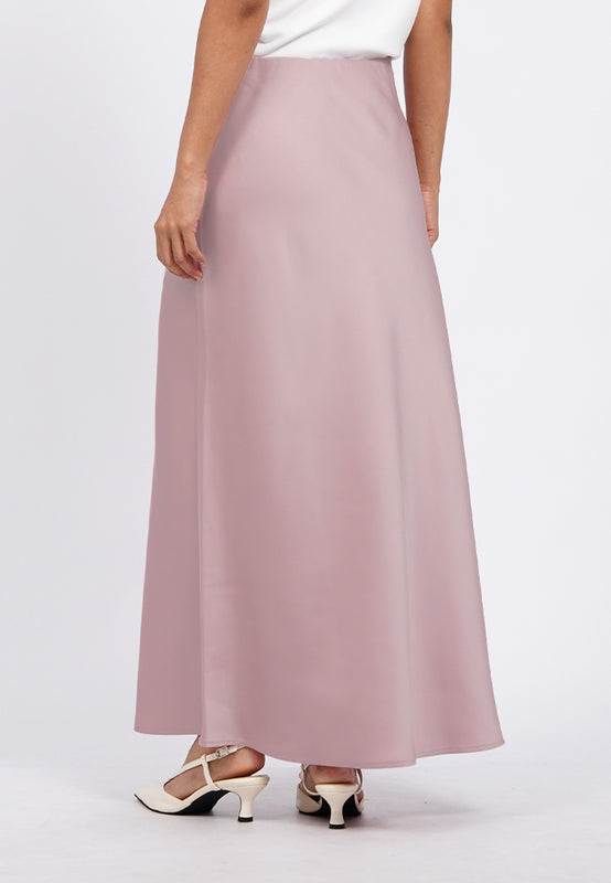 Satin Flowy Maxi Skirt