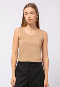 Fitted Crop Singlet Top