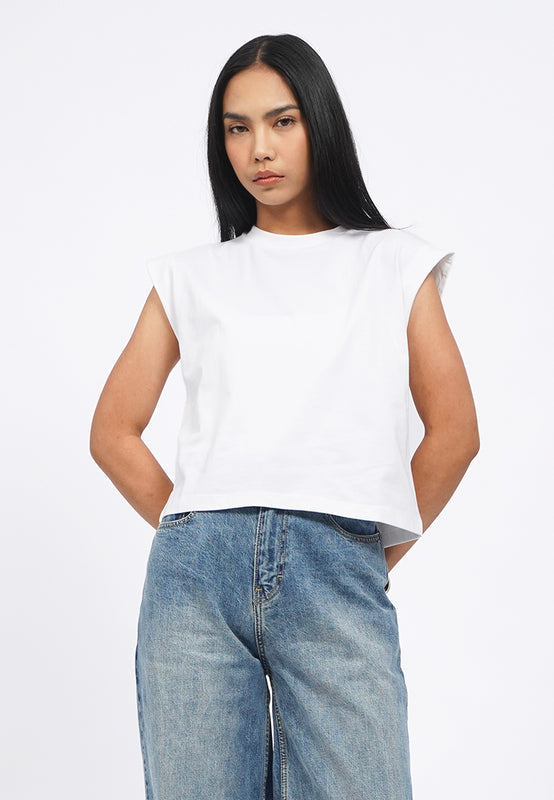 Round Neck Sleeveless T-Shirt