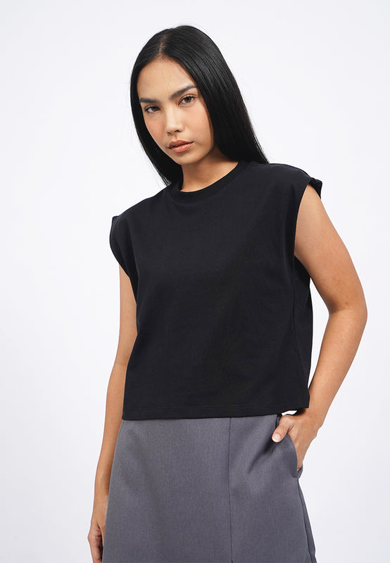 Round Neck Sleeveless T-Shirt