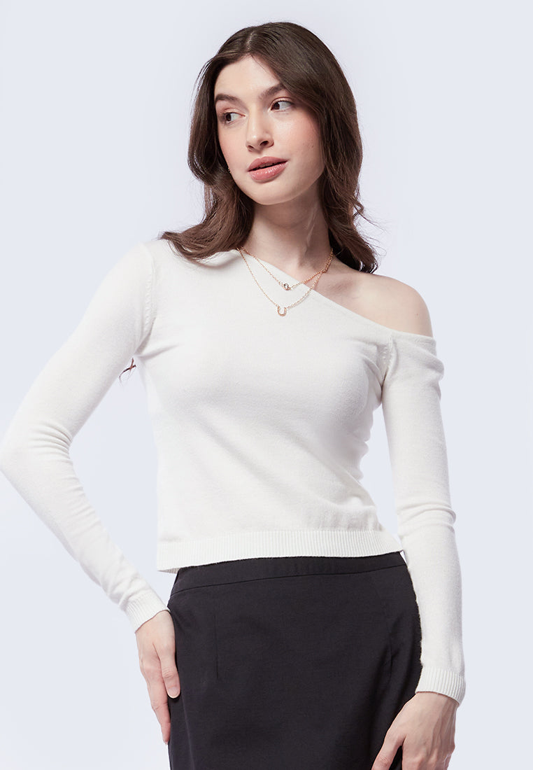 Off Shoulder Knit Top
