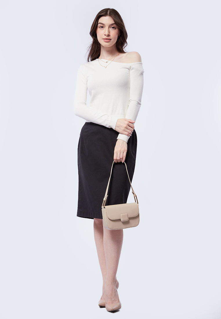 Off Shoulder Knit Top