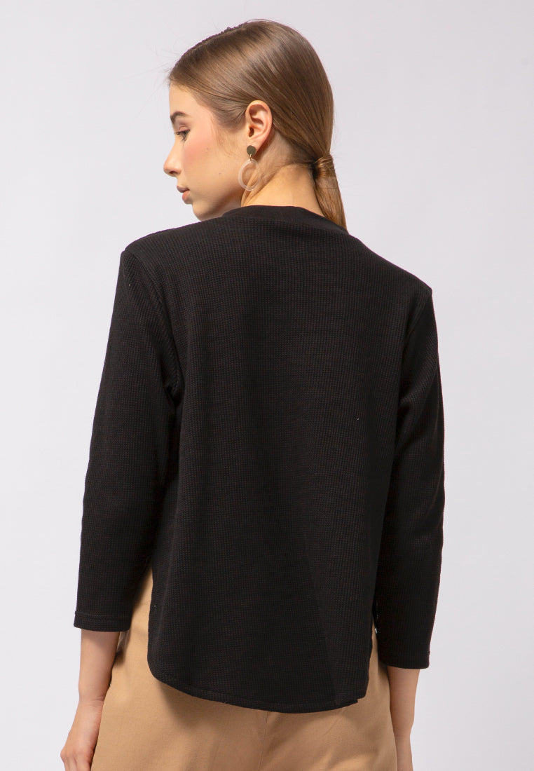 Crew Neck Long Sleeve Top