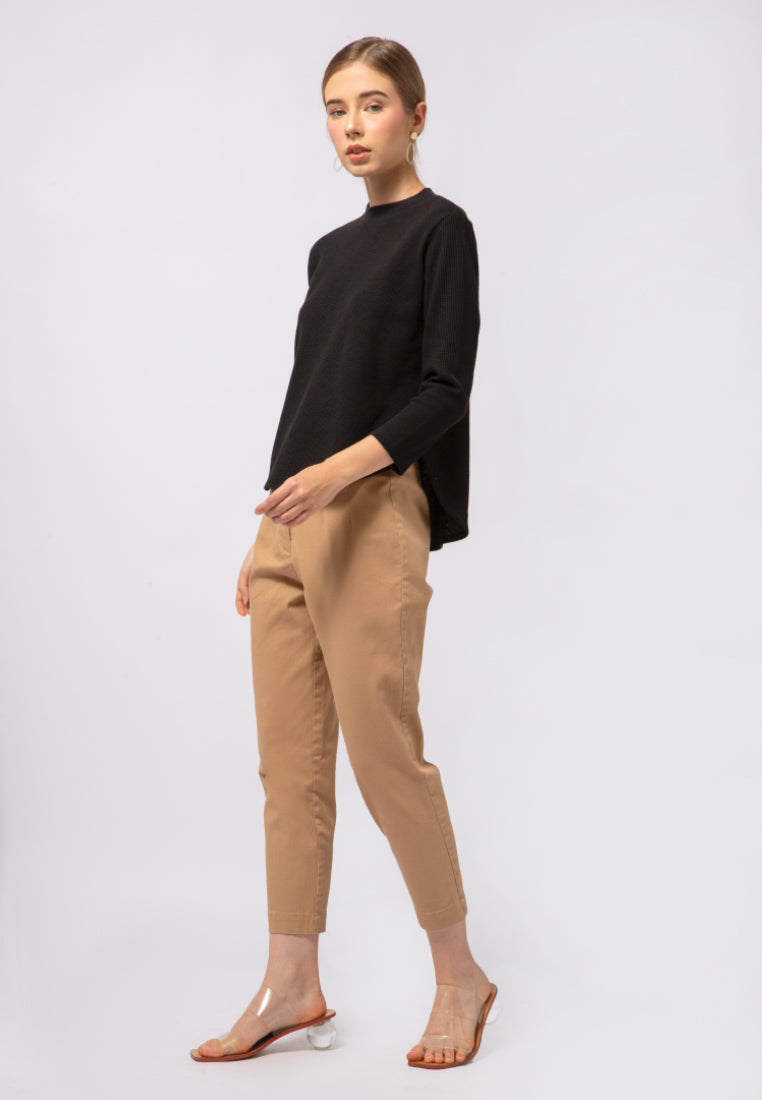 Crew Neck Long Sleeve Top