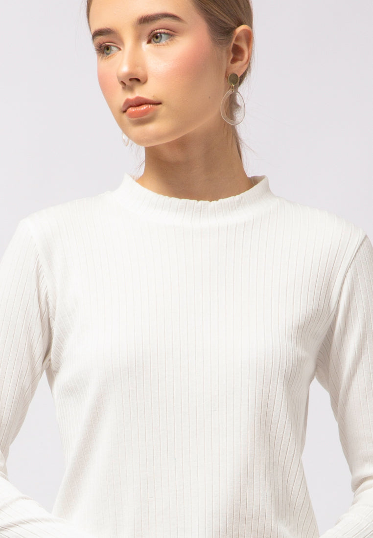 Mock Neck Long Sleeve Top
