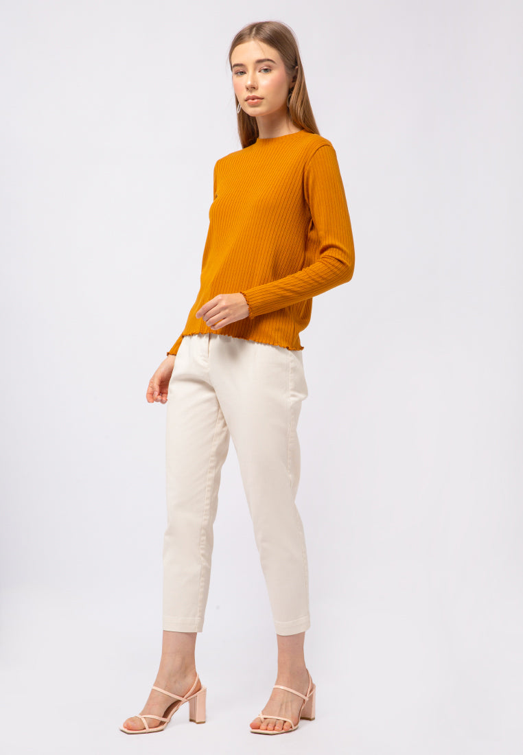 Mock Neck Long Sleeve Top